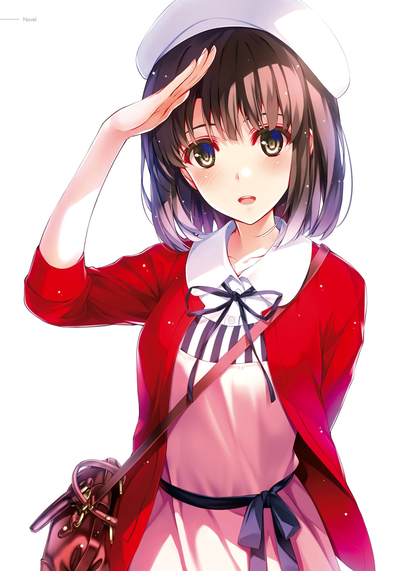 Megumi Kato from Saekano - Elegant portrait illustration